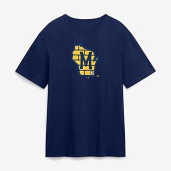 Men's Fanatics Navy Milwaukee Brewers Alt Logo Legacy T-Shirt