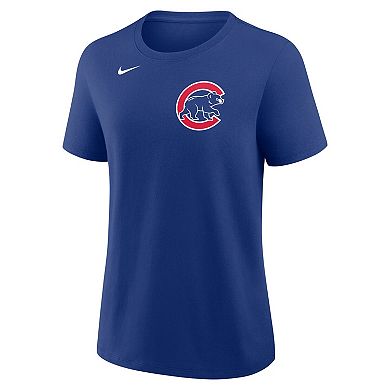 Women's Nike Alex Bregman Royal Chicago Cubs Name & Number T-Shirt