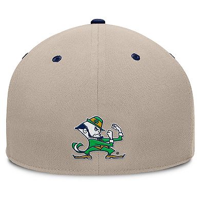 Men's Fanatics Khaki/Navy Notre Dame Fighting Irish Colt Fitted Hat