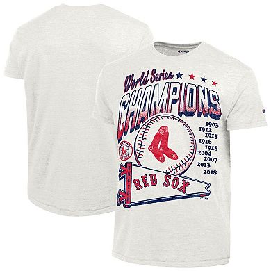 Men's Champion White Boston Red Sox Winning Tradition Cooperstown Tri-Blend T-Shirt