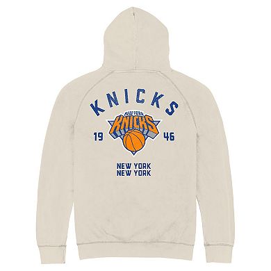 Unisex Stadium Essentials White New York Knicks Get Back Vintage Raglan Hoodie