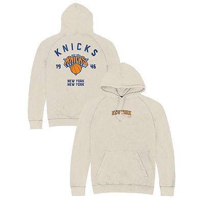Unisex Stadium Essentials White New York Knicks Get Back Vintage Raglan Hoodie