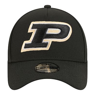 Youth New Era Black Purdue Boilermakers 9FORTY A-Frame Adjustable Hat