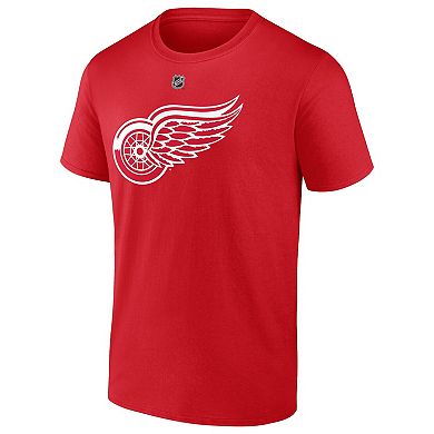 Men's Fanatics Patrick Kane Red Detroit Red Wings Authentic Stack Name & Number T-Shirt