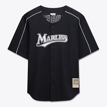 Men's Mitchell & Ness Miguel Cabrera Black Miami Marlins Big & Tall Cooperstown Mesh Batting Practice Jersey