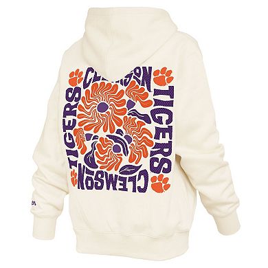 Women's Pressbox Cream Clemson Tigers Elena Janise Hoodie