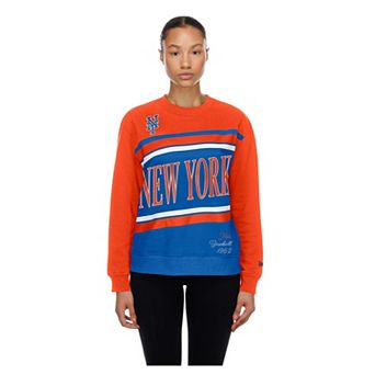 Women's New Era Royal/Orange New York Mets Gameday Fleece Sweatshirt