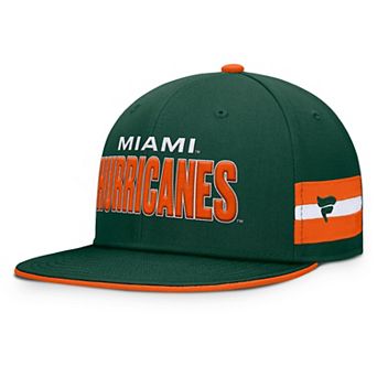 Men's Fanatics Green Miami Hurricanes Pick Off Fitted Hat
