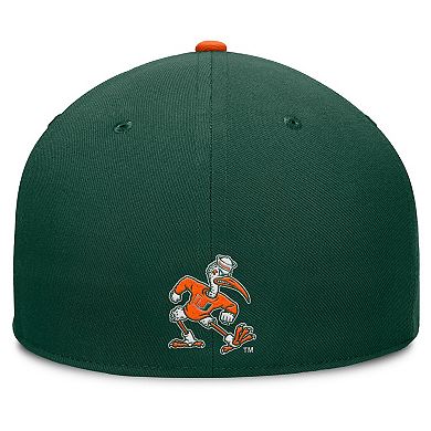 Men's Fanatics Green Miami Hurricanes Pick Off Fitted Hat