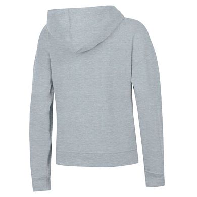 Women's Champion Heather Gray San Diego Padres Distressed Powerblend Hoodie