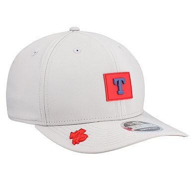 Men's New Era Gray Texas Rangers 2026 Clubhouse 9SEVENTY Adjustable Hat