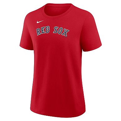 Women's Nike Garrett Crochet Red Boston Red Sox Name & Number T-Shirt