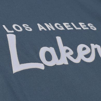 Men's Mitchell & Ness Blue Los Angeles Lakers Thunderstorm T-Shirt