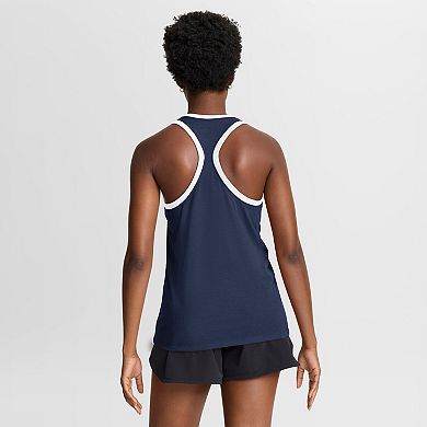 Women's Nike Navy Detroit Tigers Tri-Blend Dri-FIT Racerback Tank Top