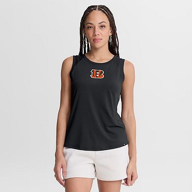 Women's Fanatics Black Cincinnati Bengals Mesh Triumphant Win Tank Top