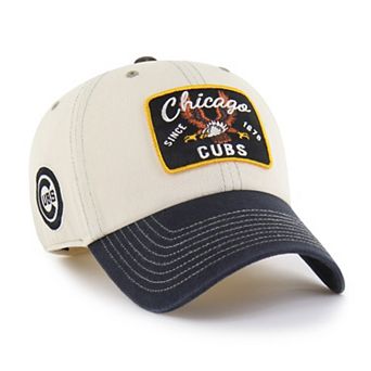 Men's '47 Natural/Black Chicago Cubs Keepsake Collection Clean Up Adjustable Hat