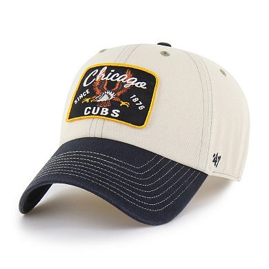 Men's '47 Natural/Black Chicago Cubs Keepsake Collection Clean Up Adjustable Hat