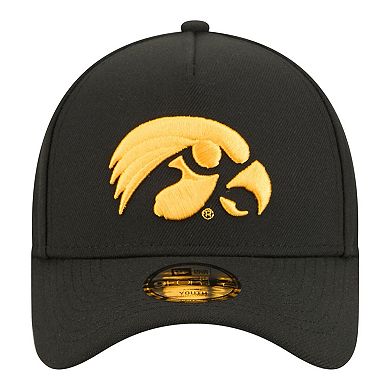 Youth New Era Black Iowa Hawkeyes 9FORTY A-Frame Adjustable Hat