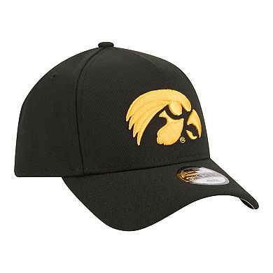 Youth New Era Black Iowa Hawkeyes 9FORTY A-Frame Adjustable Hat
