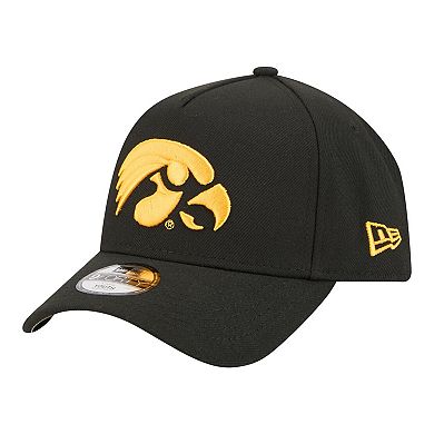 Youth New Era Black Iowa Hawkeyes 9FORTY A-Frame Adjustable Hat