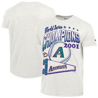 Men's Champion White Arizona Diamondbacks Winning Tradition Cooperstown Tri-Blend T-Shirt