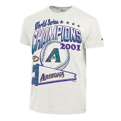 Men's Champion White Arizona Diamondbacks Winning Tradition Cooperstown Tri-Blend T-Shirt