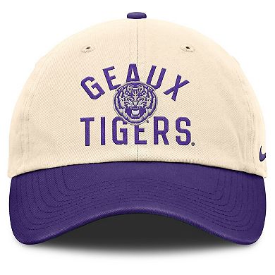 Unisex Nike Natural LSU Tigers 2026 Primetime Natural 2-Tone Club Adjustable Hat