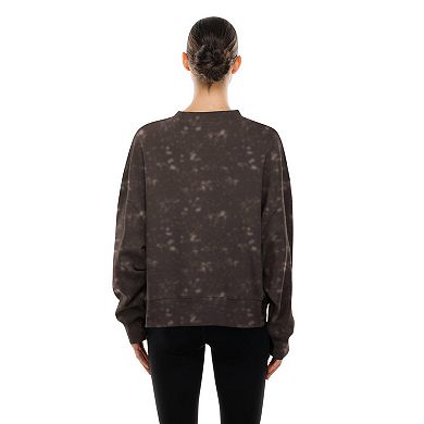 Women's New Era Brown San Diego Padres Throwback Oversized Boxy Sweatshirt