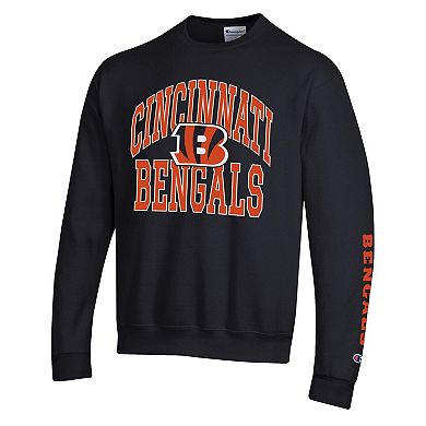 Men's Champion Black Cincinnati Bengals Powerblend Fleece Sweatshirt