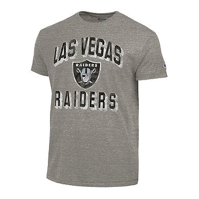 Men's Champion Charcoal Las Vegas Raiders Ultimate Tri-Blend T-Shirt