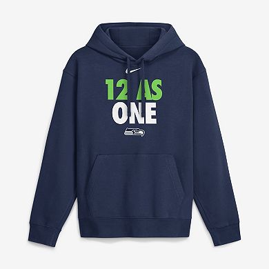 Men's Nike Navy Seattle Seahawks 12 As One Hoodie