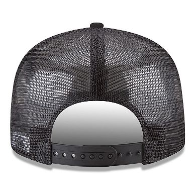 Men's New Era Black Chicago Bulls Core Logo Meshback 9FIFTY Snapback Hat