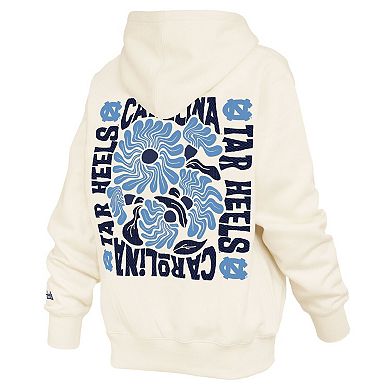 Women's Pressbox Cream North Carolina Tar Heels Elena Janise Hoodie