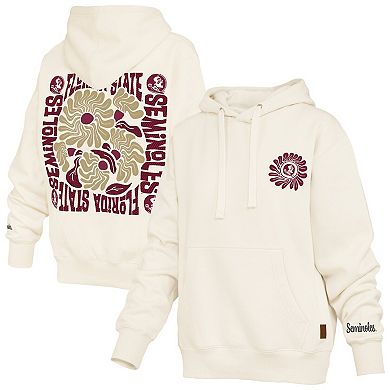 Women's Pressbox Cream Florida State Seminoles Elena Janise Hoodie