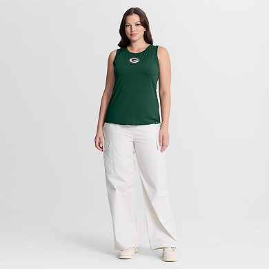 Women's Fanatics Green Green Bay Packers Mesh Triumphant Win Tank Top