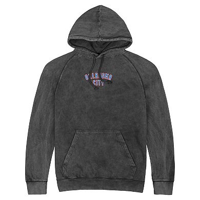 Unisex Stadium Essentials Black Oklahoma City Thunder Get Back Vintage Raglan Hoodie