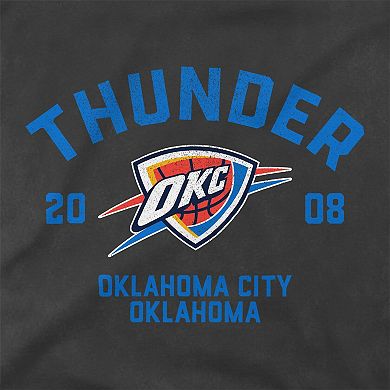 Unisex Stadium Essentials Black Oklahoma City Thunder Get Back Vintage Raglan Hoodie