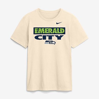 Men's Nike Natural Seattle Seahawks Emerald City T-Shirt