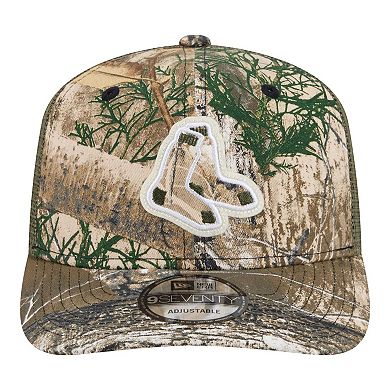 Men's New Era Camo Boston Red Sox Realtree 9SEVENTY Adjustable Hat