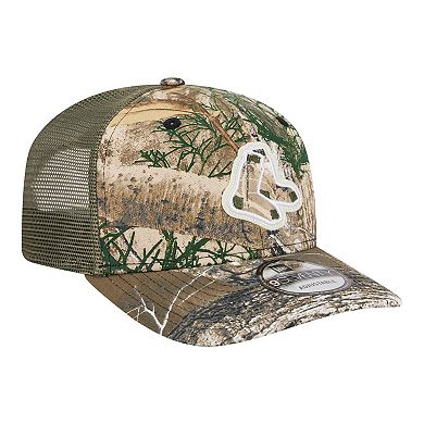 Men's New Era Camo Boston Red Sox Realtree 9SEVENTY Adjustable Hat