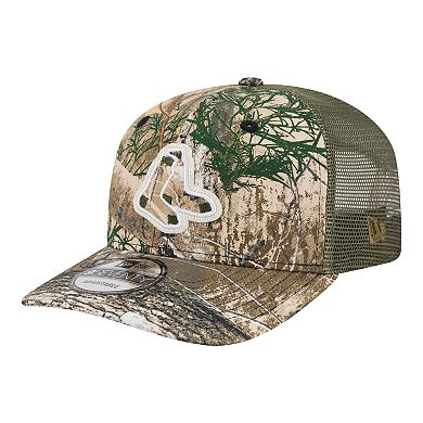 Men's New Era Camo Boston Red Sox Realtree 9SEVENTY Adjustable Hat