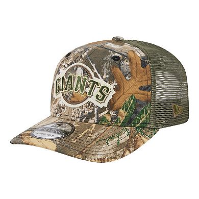 Men's New Era Camo San Francisco Giants Realtree 9SEVENTY Adjustable Hat