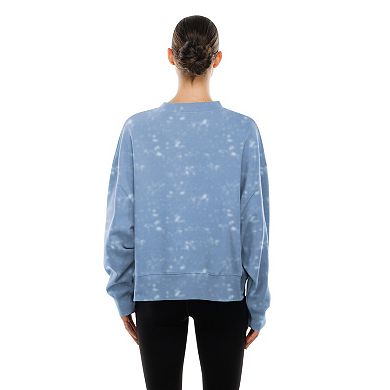 Women's New Era Light Blue Philadelphia Phillies Throwback Oversized Boxy Sweatshirt