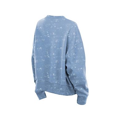 Women's New Era Light Blue Philadelphia Phillies Throwback Oversized Boxy Sweatshirt