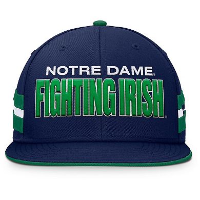 Men's Fanatics Navy Notre Dame Fighting Irish Pick Off Fitted Hat
