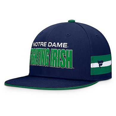Men's Fanatics Navy Notre Dame Fighting Irish Pick Off Fitted Hat