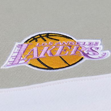 Men's Mitchell & Ness Blue Los Angeles Lakers Thunderstorm Head Coach Quarter-Zip Jacket