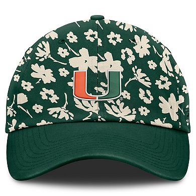 Women's Fanatics Green Miami Hurricanes Blossom Adjustable Hat