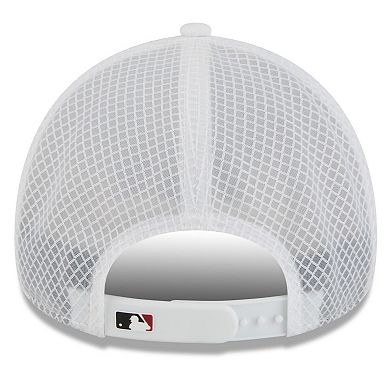 Men's New Era White Arizona Diamondbacks 2026 Batting Practice Apex 9FORTY Adjustable Trucker Hat