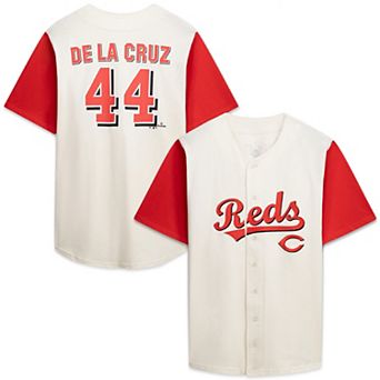 Men's Profile Cream/Red Cincinnati Reds Big & Tall Two-Color Fashion Jersey